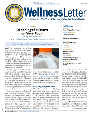 July 2024 Issue of the Wellness Letter